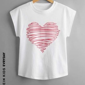 Heart White Tee ❤️